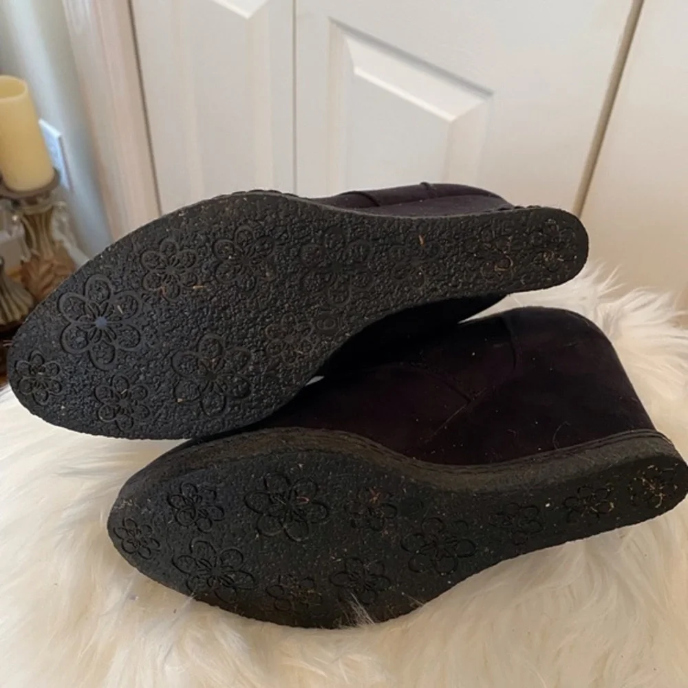 X-Appeal Black Wedge Ankle Boot Size 6